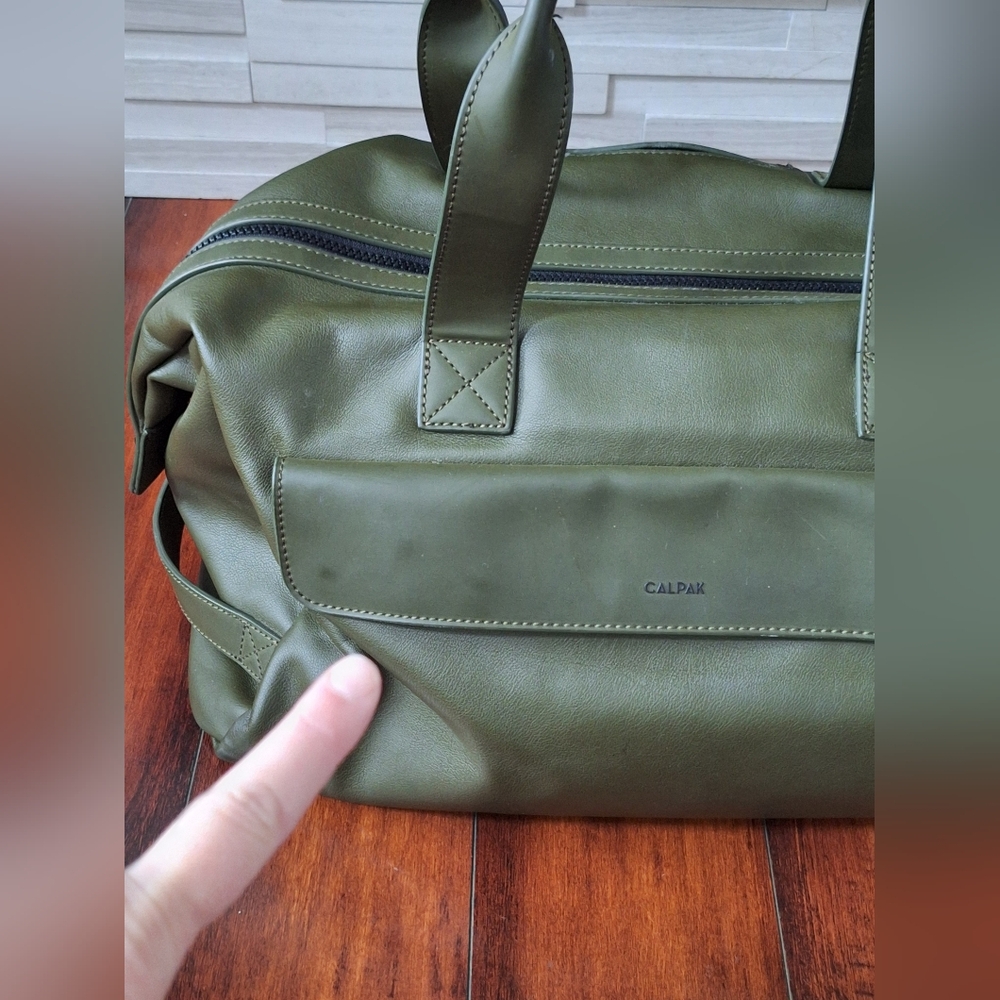 Calpak Moss Green Men's Duffel Bag - Picture 4 of 8